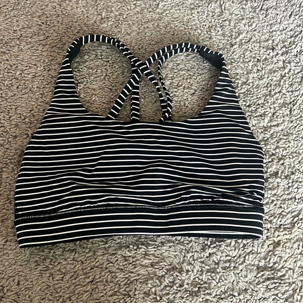 Striped Lululemon Sports Bra